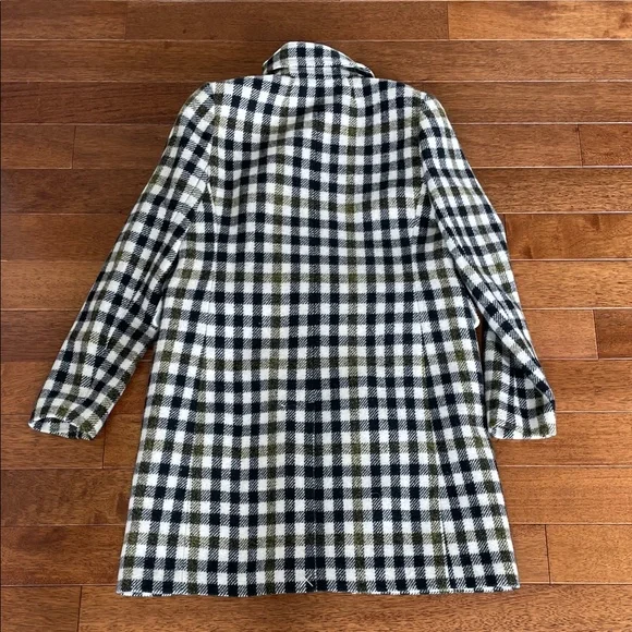 J. Crew Black and White Checkered Coat - Picture 5 of 5